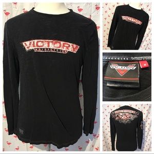 Victory Motorcycles Mens M Spell Out Shirt A4873